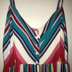 forever 21 multicolored button up dress!